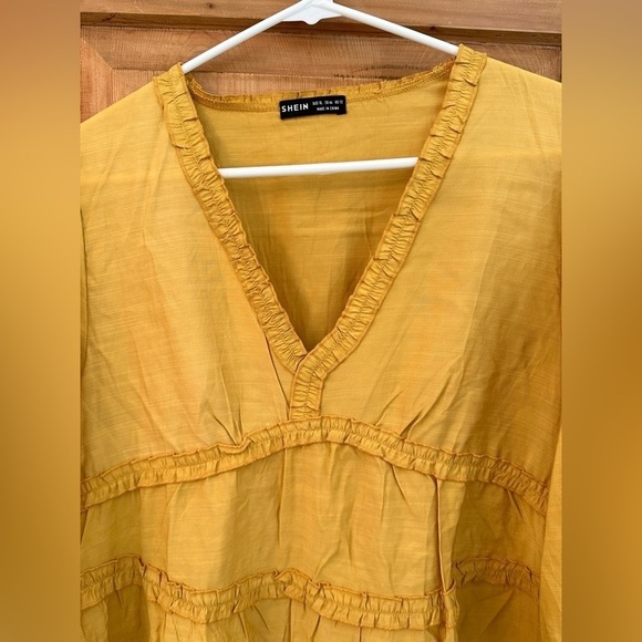 Shein Tunic Dress With Ruffled Banded Details  - Size XL NWOT - Picture 3 of 12